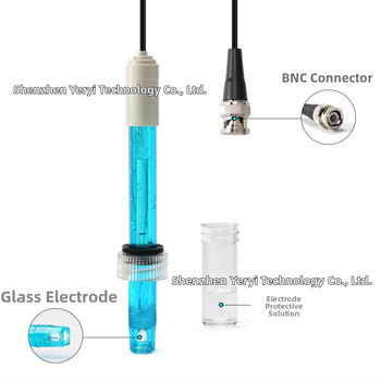PH elektróda s BNC rozhraním, model TPH01120, PC telo, 0–60°C digitálny displej, príslušenstvo PH prístrojov pre hydroponiku