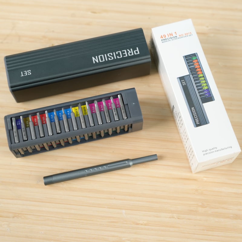 Maibu 49-в-1 прецизен комплект отвертки за мобилни телефони и лаптопи – премахване на прах, разглобяване и ремонт, S2 инструментална стомана