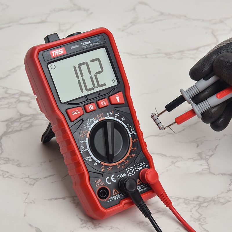 Teanz TA801A Multimetru Digital – Înaltă precizie, Automat, Compact pentru uz casnic și profesional; Măsurarea capacității: indisponibilă; Etichetă privată disponibilă