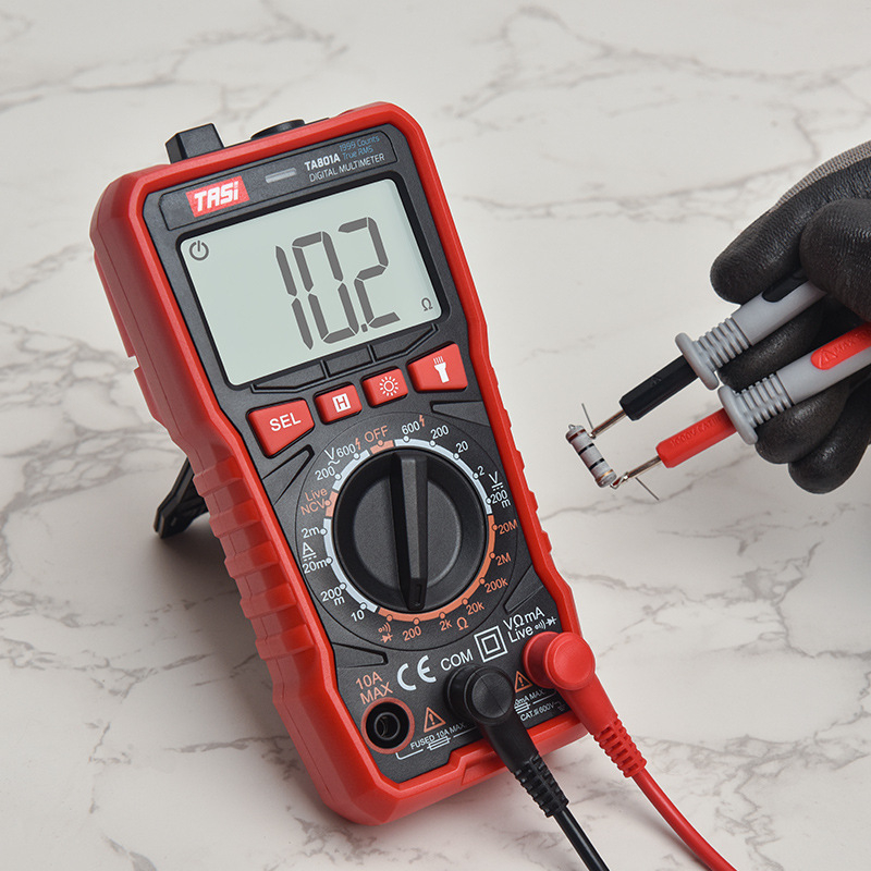 Teanz TA801A Multimetru Digital – Înaltă precizie, Automat, Compact pentru uz casnic și profesional; Măsurarea capacității: indisponibilă; Etichetă privată disponibilă