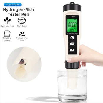 YY-400 Портативен pH измервател с LED подсветка, ORP и температура, водороден тест