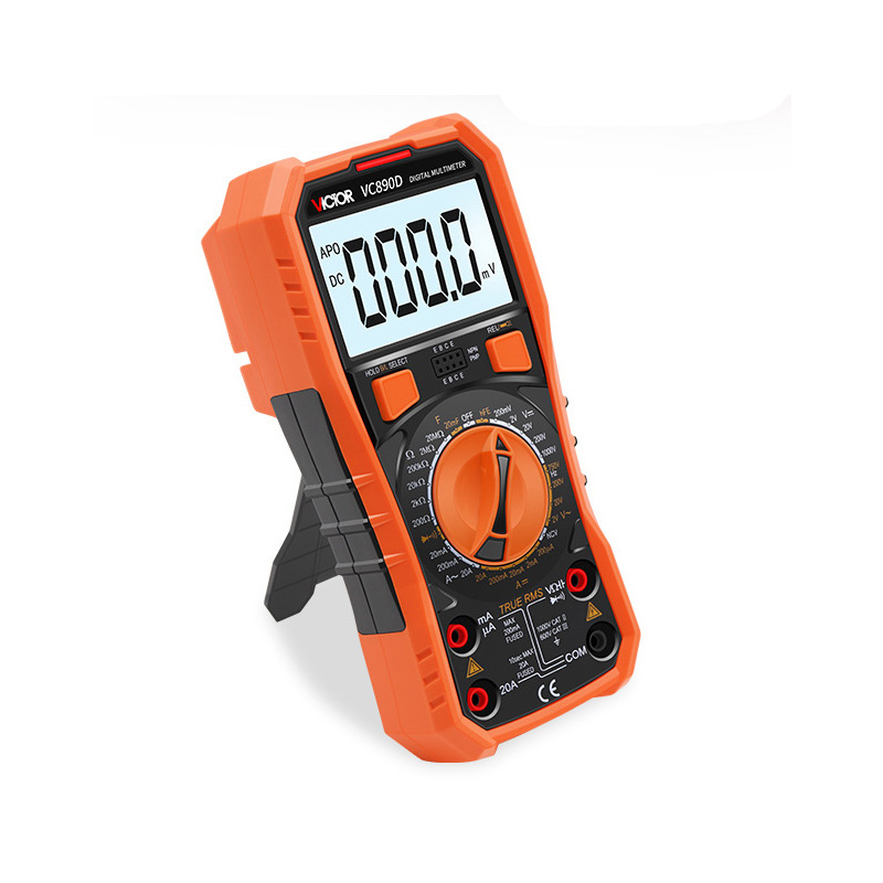 VC890D Φορητός Ψηφιακός Μετρητής - Επαγγελματική Χρήση, Αυτόματο Εύρος Μέτρησης, Δοκιμή Διοδών, Αυτόματη Απενεργοποίηση
