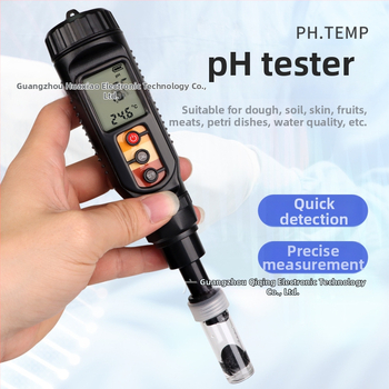 Портативен плосък pH измервател за тесто и почва — обхват 0–14 pH, точност 0.01 pH, температура 0–50 °C, модел PH875, марка Trickle