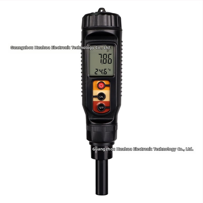 Портативен плосък pH измервател за тесто и почва — обхват 0–14 pH, точност 0.01 pH, температура 0–50 °C, модел PH875, марка Trickle