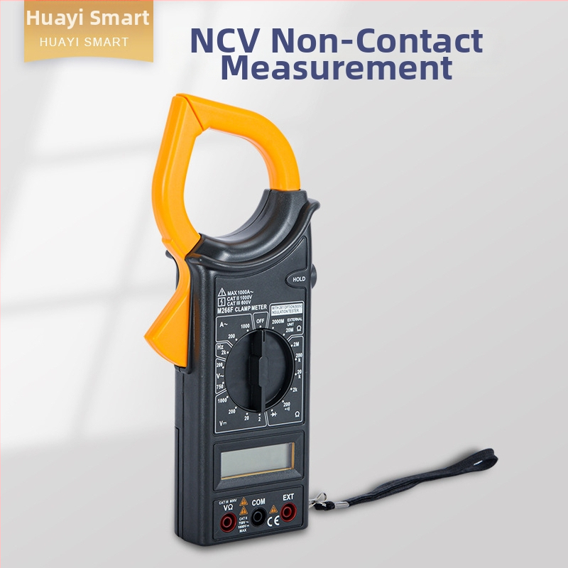 Digitálny klampový ampermeter M266F, prenosný, meranie do 1000 V, do 600 A, do 20 kΩ, 3999 hodnôt