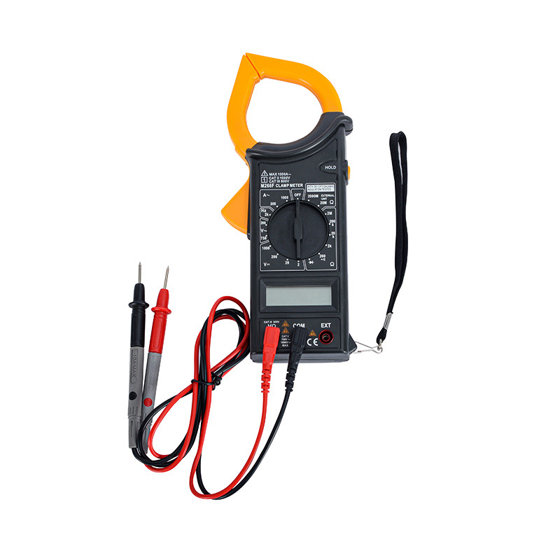 Дигитален клещов амперметър M266F, ръчен, измерване до 1000 V, до 600 A, до 20 kΩ, 3999 разряда