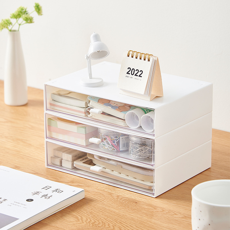 Cutie de depozitare pentru birou cu grilă, stivuibilă, 1L capacitate, plastic HIPS, model 3048