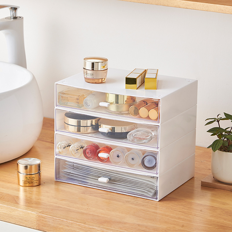 Cutie de depozitare pentru birou cu grilă, stivuibilă, 1L capacitate, plastic HIPS, model 3048