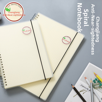 CJP spirálový zošit pre študentov, séria Ochrana očí, s kvadratnou mrežkou, 80 strán, papier 80 g/m², model XPHB580-41PH