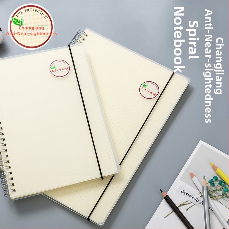 CJP spirálový zošit pre študentov, séria Ochrana očí, s kvadratnou mrežkou, 80 strán, papier 80 g/m², model XPHB580-41PH