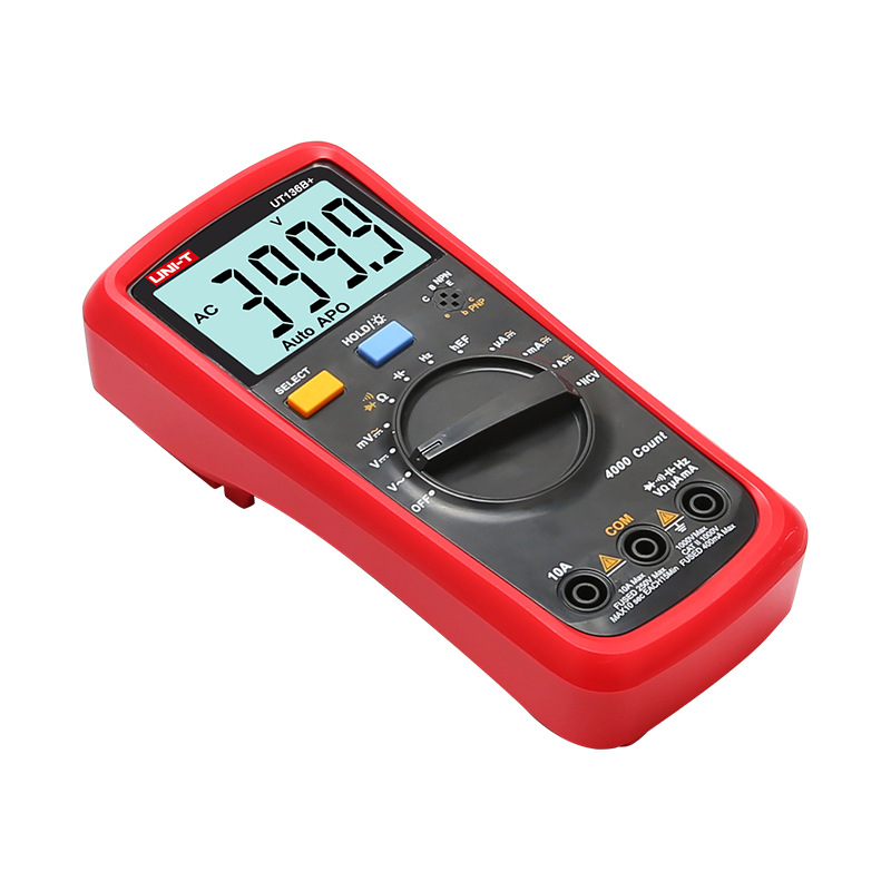 Uni-T UT136B+ ψηφιακός πολύμετρο, φορητό, επαγγελματική χρήση, μετρά DC/AC τάση έως 1000 V, DC/AC ρεύμα έως 10 A και χωρητικότητα