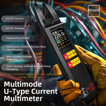 600A AC/DC csuklós áramerőmérő U5-alakú multiméterrel, többmódú árammérés
