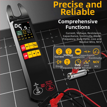 600A AC/DC csuklós áramerőmérő U5-alakú multiméterrel, többmódú árammérés