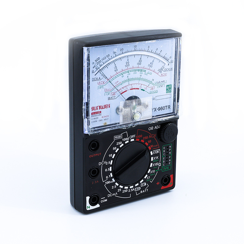 YX-960TR Multimetru analog cu indicator pentru electricieni, întreținere, uz casnic și educație; ISO 9001 certificat; marcă privată autorizată