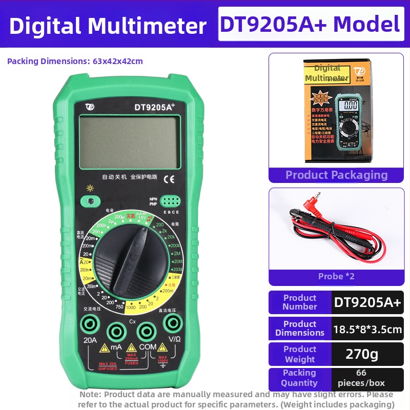 Luwei digitálny kliešťový multimeter s displejom; rozsah kapacity 25; úroveň bezpečnosti 50