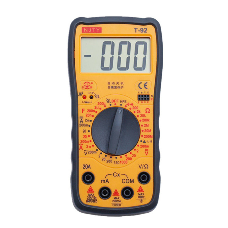 DT9205T digitalni multimetar s zaštitom automatskog oporavka 08T, prijenosni, magnetski držač, zvučnik