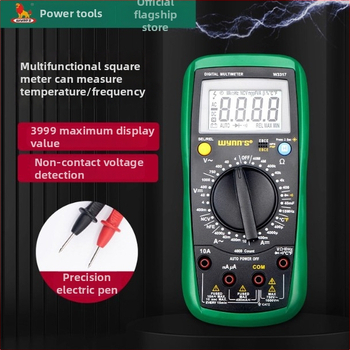 Power Lion Ψηφιακός κλαμπ-μετρητής W3317, Υψηλής Ακρίβειας, Πολυλειτουργικός ηλεκτρικός μετρητής