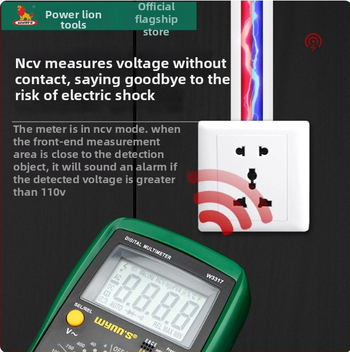 Power Lion Ψηφιακός κλαμπ-μετρητής W3317, Υψηλής Ακρίβειας, Πολυλειτουργικός ηλεκτρικός μετρητής