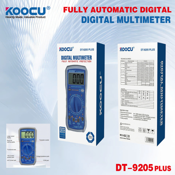 KOOCU Multimetru Digital - Portabil, Precizie Înaltă, Multifuncțional, Detecție Linie de Fază și Nulă