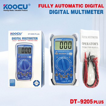 KOOCU Multimetru Digital - Portabil, Precizie Înaltă, Multifuncțional, Detecție Linie de Fază și Nulă