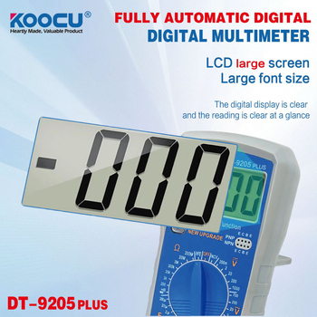 KOOCU Multimetru Digital - Portabil, Precizie Înaltă, Multifuncțional, Detecție Linie de Fază și Nulă