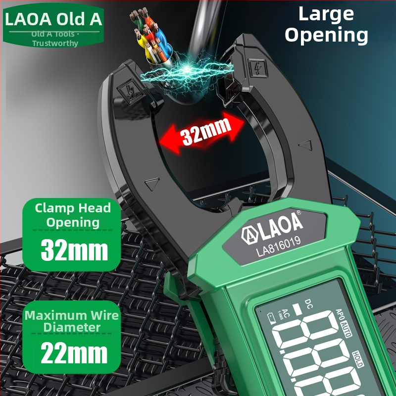 NCV-szenzorral ellátott csuklós ampermérő, digitális multiméter, nagy pontosságú, többfunkciós ampermérő