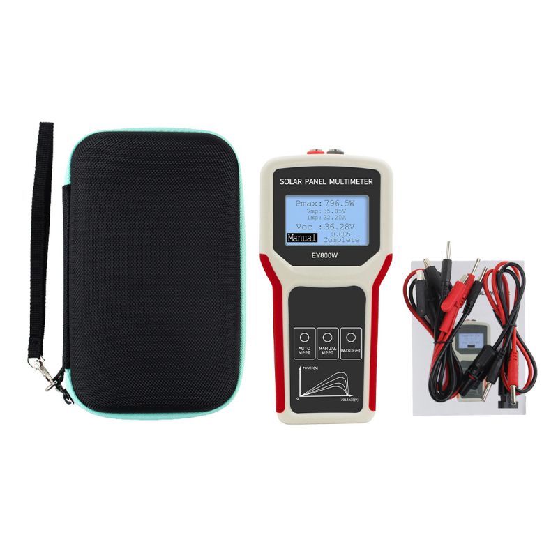 FROGBRO 800W fotovoltni panel multimetar MPPT tester — mjerenje snage, napona i struje