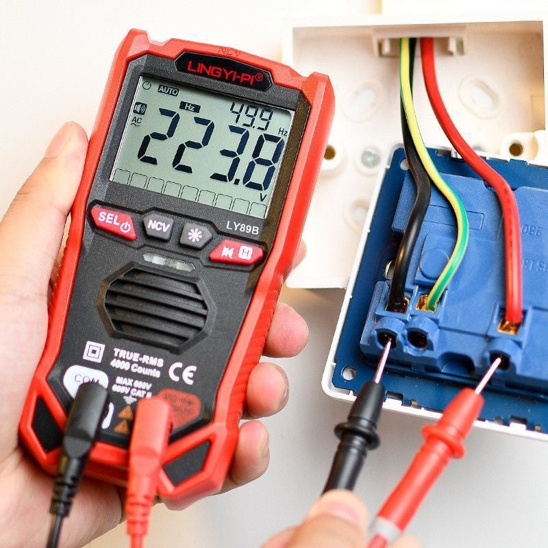 Μετρητής για ηλεκτροτεχνικούς, ψηφιακός υψηλής ακρίβειας μετρητής συντήρησης, φωνητική ανάγνωση στα κινεζικά, πλήρως αυτοματοποιημένο ευφυές σύστημα προστασίας από καύσεις