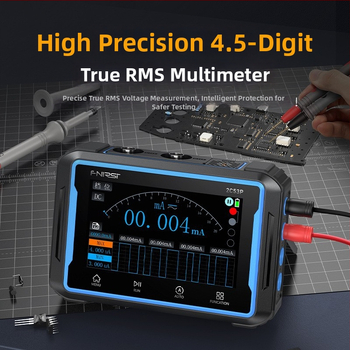 Fnirsi-2C53P двуканален таблетен цифров осцилоскоп, 3-в-1: мултиметър и генератор на сигнали