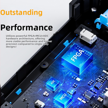 Fnirsi-2C53P двуканален таблетен цифров осцилоскоп, 3-в-1: мултиметър и генератор на сигнали