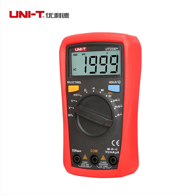 Uni-T UT33D+/UT33C+ ψηφιακό πολύμετρο, για φοιτητές, CE πιστοποιημένο