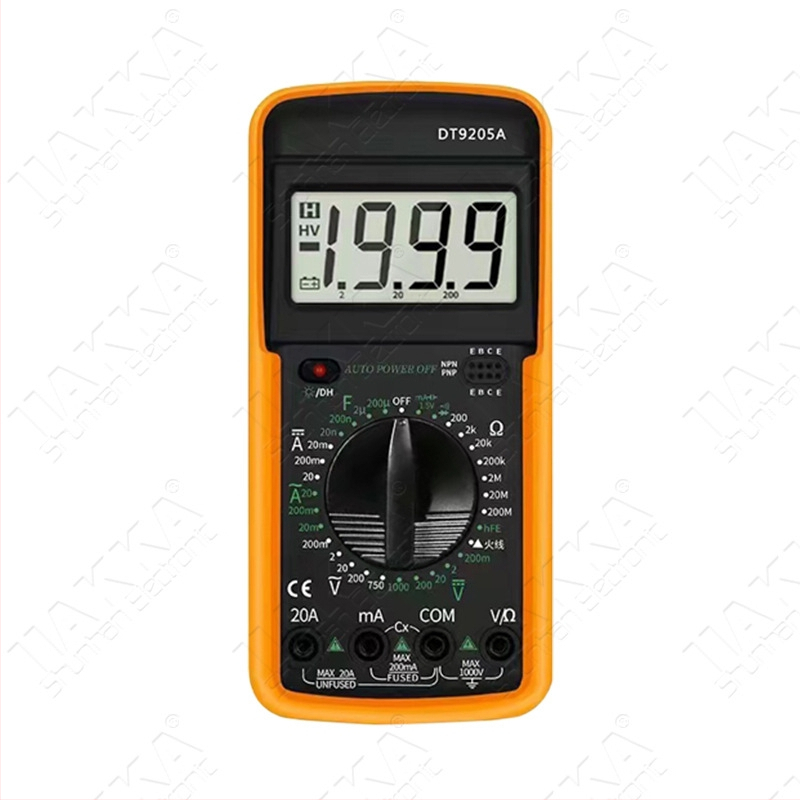 Digitalni multimetar za elektrikare, DT9205A Iiakka, profesionalna instalacija i održavanje