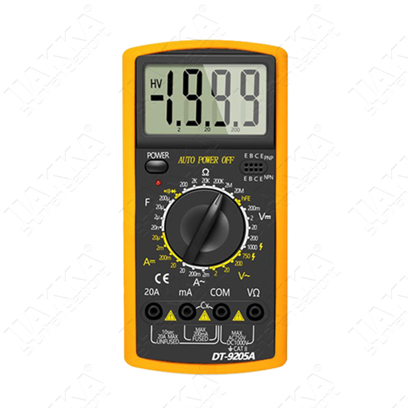 Digitalni multimetar za elektrikare, DT9205A Iiakka, profesionalna instalacija i održavanje