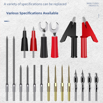 20-v-1 Univerzálne testovacie pero pre multimetr s výmeniteľnými silikónovými špičkami a digitálnym displejom