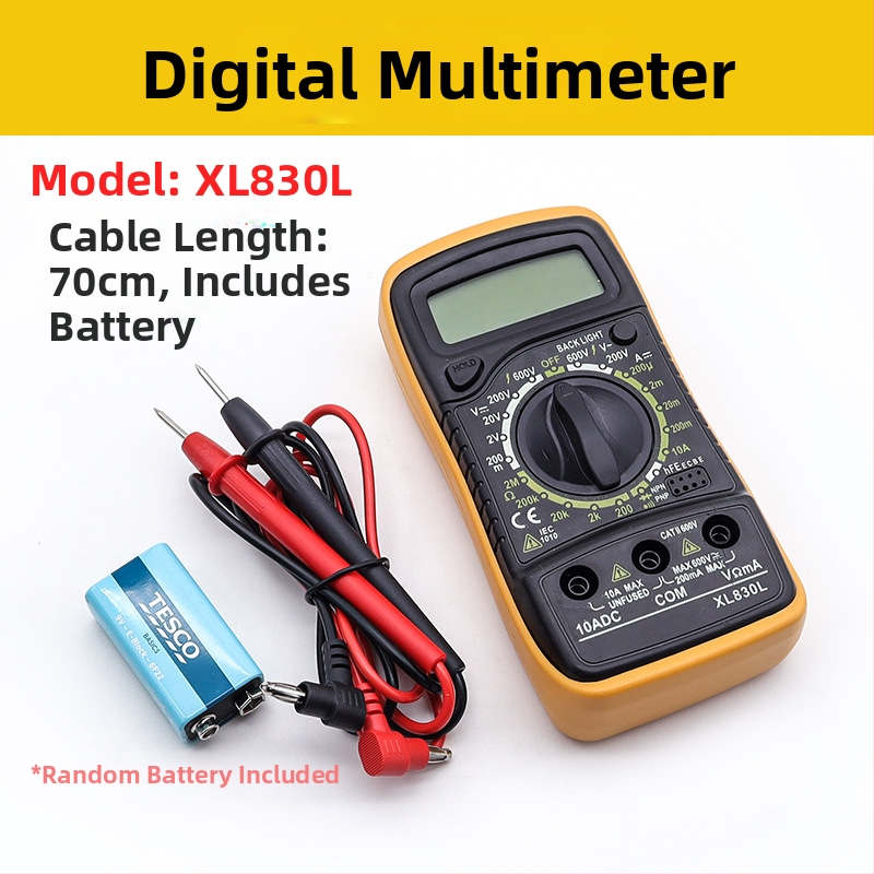 XL830L digitalni multimetar – LCD zaslon, visoka preciznost mjerenja, za električare i profesionalnu upotrebu, CE certifikat