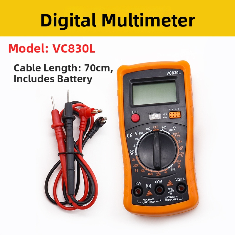 XL830L digitalni multimetar – LCD zaslon, visoka preciznost mjerenja, za električare i profesionalnu upotrebu, CE certifikat