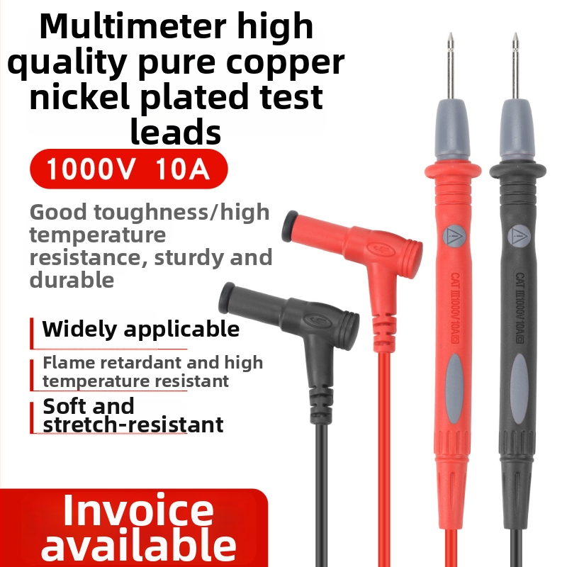 10A digitálny multiméter s univerzálnymi sondami pre elektrikárov
