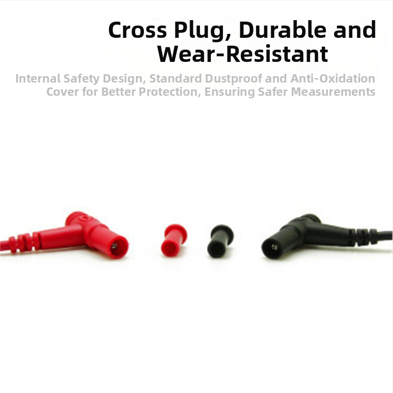 Testovacie pero pre multimetr – nominálne napätie 1000V, 10A/20A, silikónová izolovaná meďová ihla, niklovaný precízny hrot