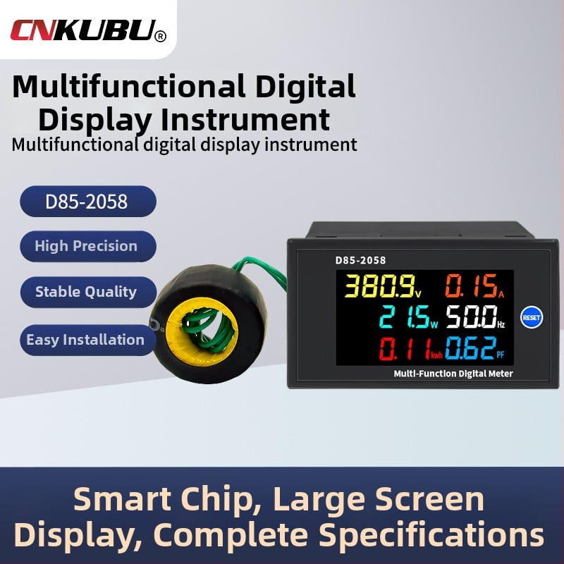 Višenamjenski digitalni mjerni instrument za AC napon, struju, snagu, frekvenciju i faktor snage (PF) 220V/380V