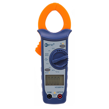 Digitális csíptetős mérő VC3267A+ automatikus tartománnyal: feszültség 40 mV–600 V, áram 40 A–400 A, ellenállás 400 Ω–4 mΩ; 40 MΩ