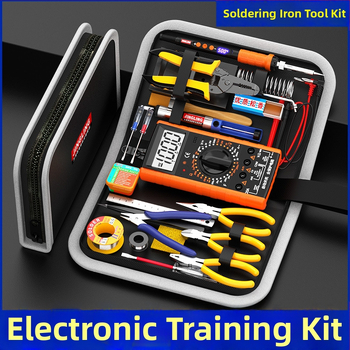 Kit de instruire cu multimetru și fier de lipit, cu afișaj digital, încălzire internă, trusă de scule pentru electrician