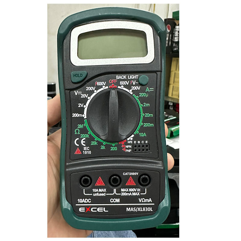XL830L цифров мултиметър, с подсветка, многофункционален измервателен уред, CE сертифициран