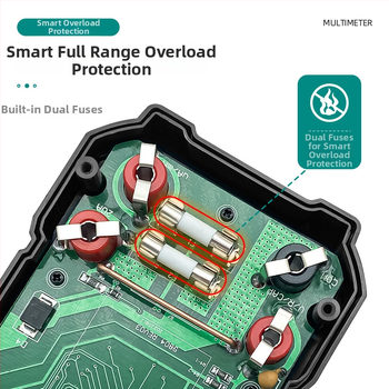 Anlixin 890C Digitális multiméter, Kapacitás, DC/AC Feszültség, DC/AC Áramerősség, Automatikus tartomány