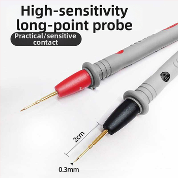 Univerzálne testovacie pero pre digitálny multimetr s tenkou silikónovou špičkou, 20A