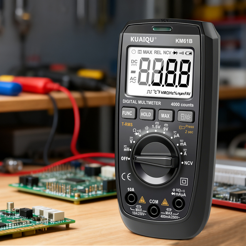 Kuaiqu digitalni multimetar s automatskim rasponom, mjerenje AC/DC struje, model KM61C/KM61B