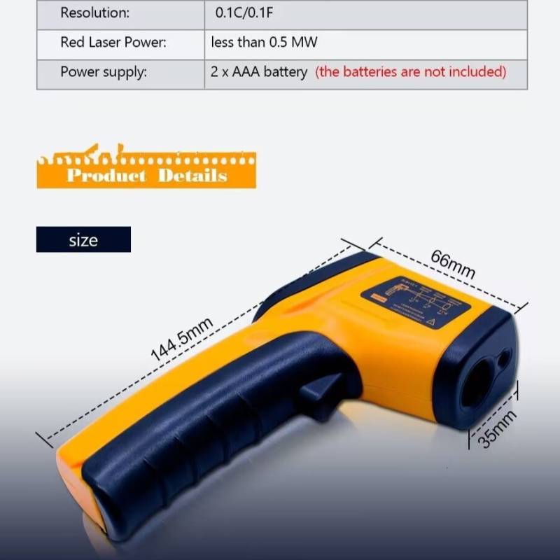 Industrijski infracrveni termometar GM320