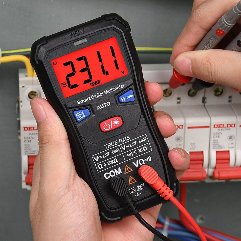 Digitalni multimetar, potpuno automatski, zaštita od izgaranja, višenamjenski, pouzdan alat za električare