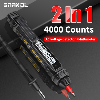Snaco SK-216 Ψηφιακός ηλεκτρομέτρο-μετρητής με ευφυή επαγωγή, υψηλής ακρίβειας μέτρηση τάσης για επαγγελματική χρήση (περιλαμβάνει καθολικό στυλό μέτρησης και ηλεκτρικό τεστ στυλό)