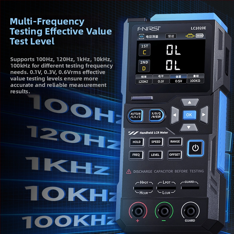Fnirsi LC1020E prenosni digitalni LCR most tester – mjerenje otpora, induktivnosti i kapaciteta, CE certifikat