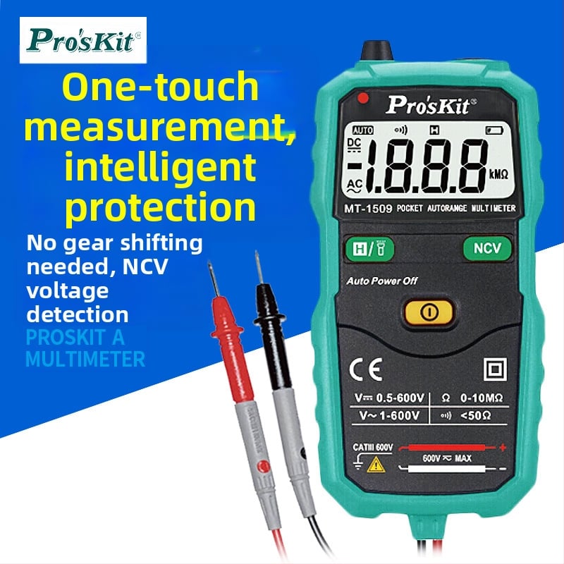 Digitalni multimetar MT-1509 Baogong Pro'skit s inteligentnim automatskim zaslonom